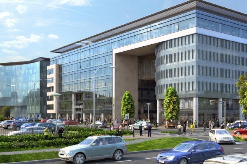 W maju wiecha nad pierwszym biurowcem w Olivia Business Centre. Inwestor projektuje kolejny