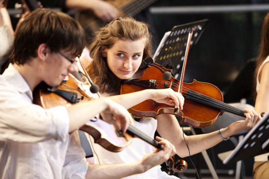 Młoda Polska Filharmonia w parku Starego Browaru