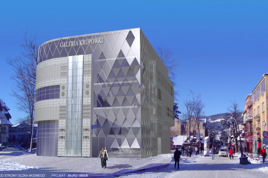Wizualizacja Galerii Krupówki w Zakopanem Nowoczesny handel w sercu Krupówek