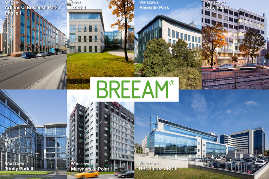 "Zielone złoto" dla ośmiu budynków Savills Investment Management