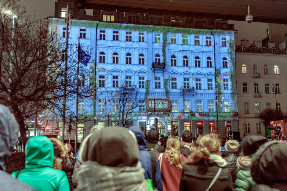 Pasaż Lipińskiego Spektakularny show na fasadzie Pasażu Lipińskiego