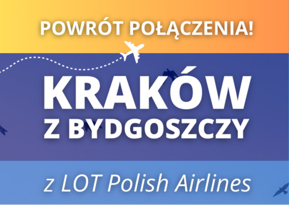 Nowe loty z Bydgoszczy do Krakowa już od kwietnia