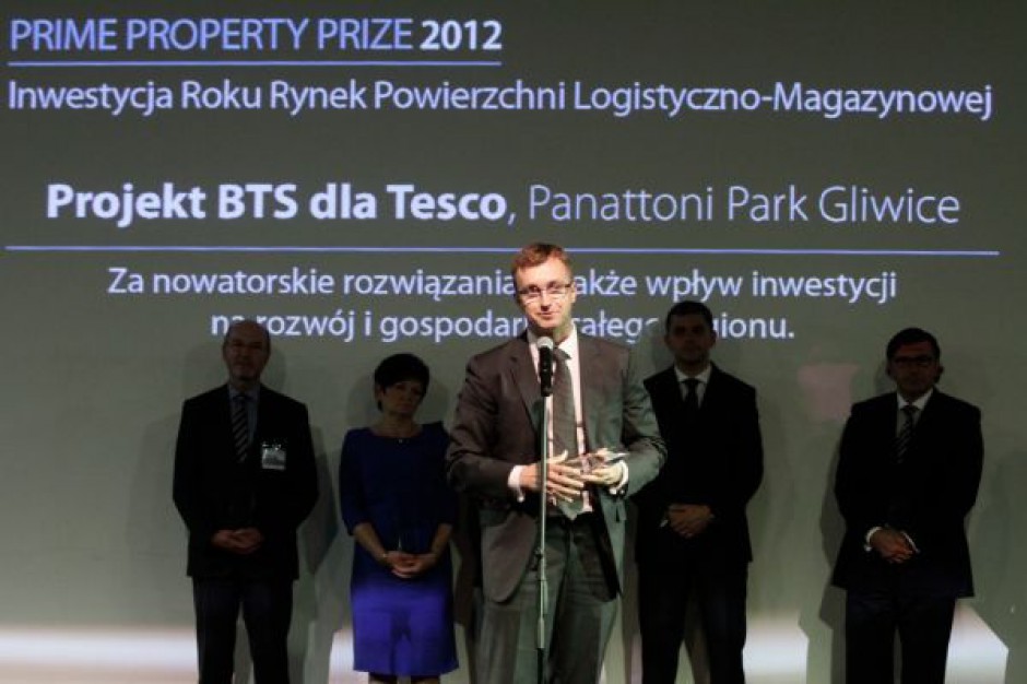 Prime Property Prize 2012: Projekt firmy Panattoni Inwestycją Roku Rynek Powierzchni Logistyczno- Magazynowej
