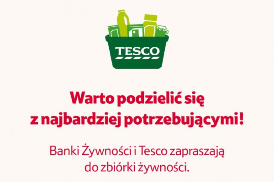 Tesco podsumowało pierwsze 100 dni przekazywania żywności