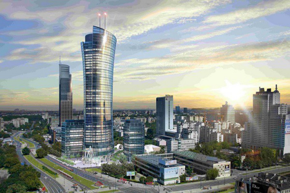 Warsaw Spire z pierwszymi w Polsce piętrowymi windami