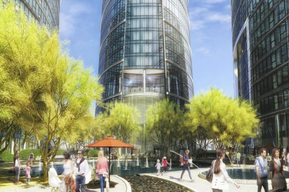 Okolice Warsaw Spire jak paryskie deptaki