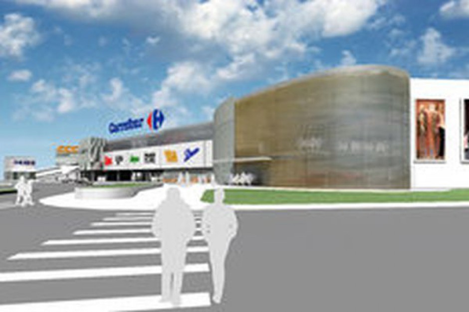 Trwa modernizacja centrum handlowego Carrefour w Olsztynie