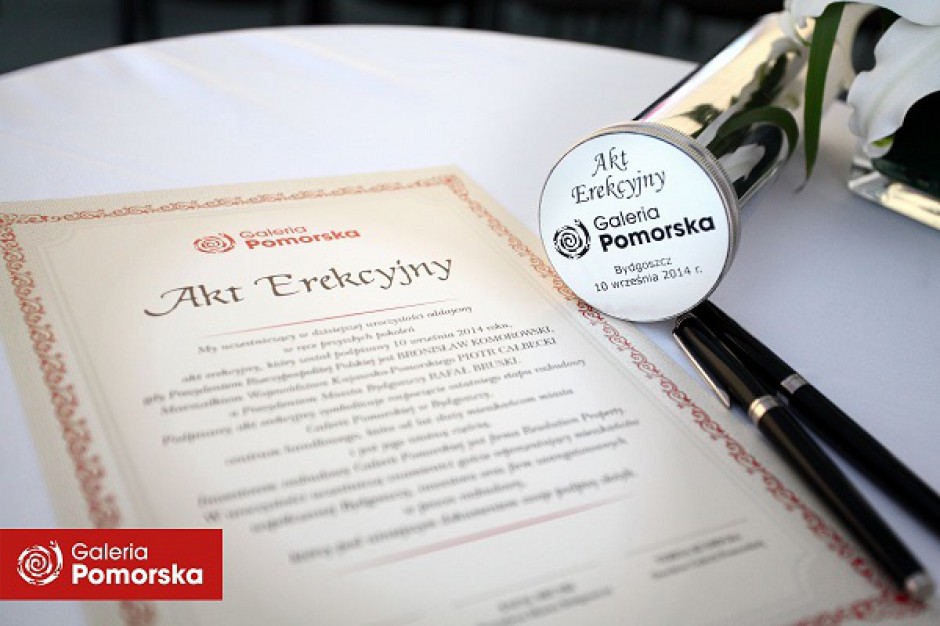 Wmurowano kamień węgielny pod budowę Galerii Pomorskiej