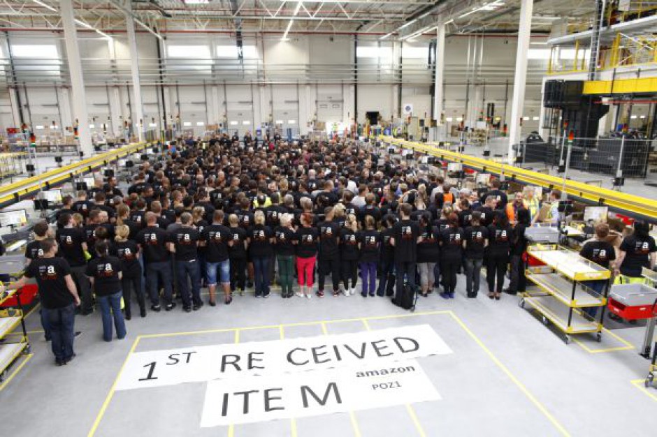 Centrum logistyczne Amazon w Sadach przyjęło pierwszą dostawę przesyłek