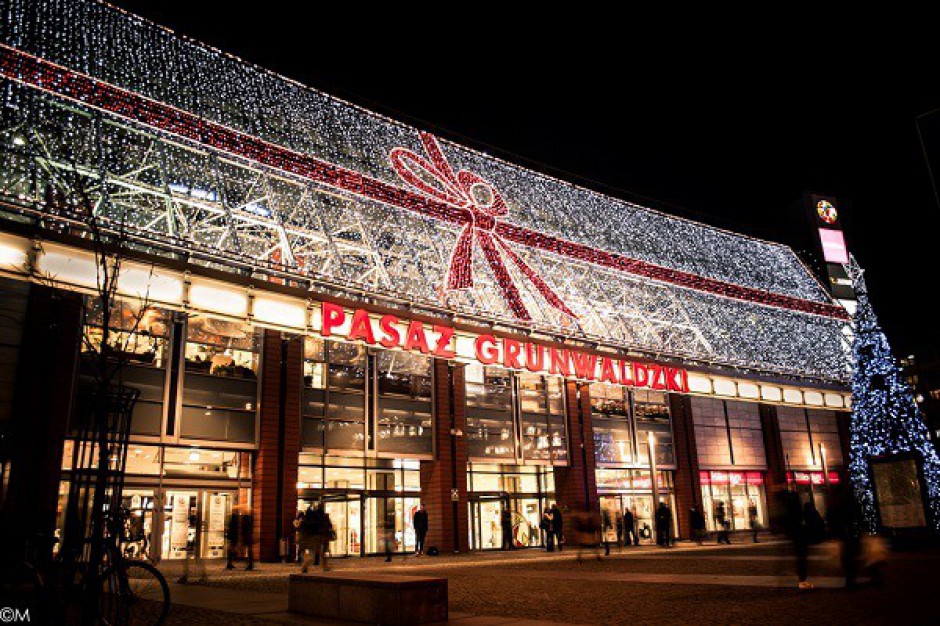 Świąteczna iluminacja Pasażu Grunwaldzkiego
