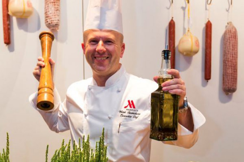 Witold Szczechura, szef kuchni hotelu Marriott Marriott ma nowego szefa kuchni