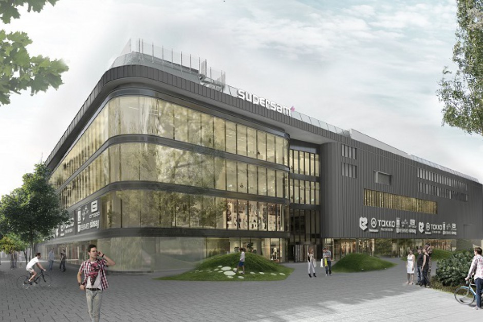 Supersam, fot. materiały inwestora Wiecha na budowie nowego Supersamu w centrum Katowic