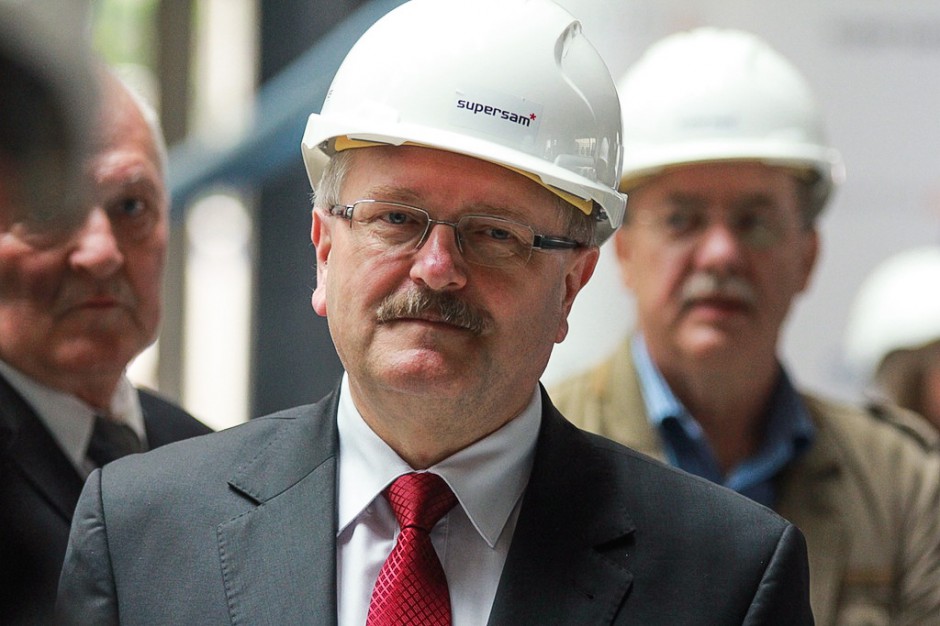 Piotr Uszok na otwarciu Supersamu Piotr Uszok zbuduje nową dzielnicę Katowic