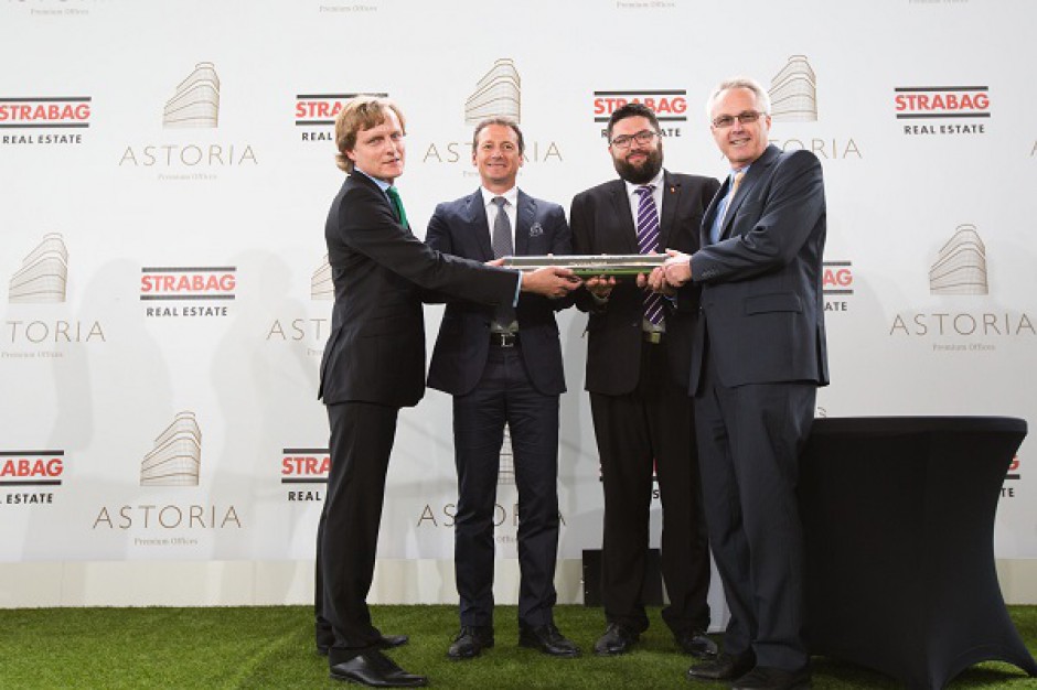 Zobacz zdjęcia z wmurowania kamienia węgielnego pod biurowiec Astoria