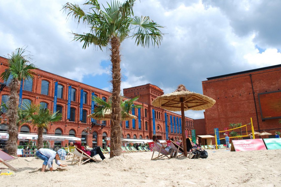 Plaża w Manufakturze Manufaktura rozpoczyna sezon plażowy