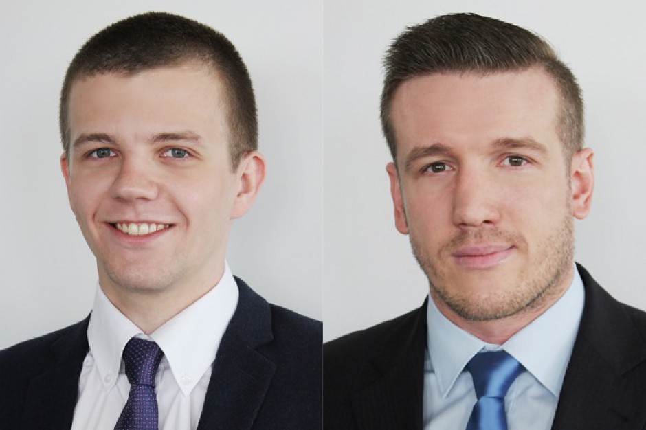 Piotr Łopusiński (z lewej) i Rafał Janowicz Nowe twarze w Savills