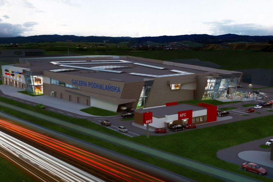 Galeria Podhalańska, wizualizacja Galeria Podhalańska czeka na realizację
