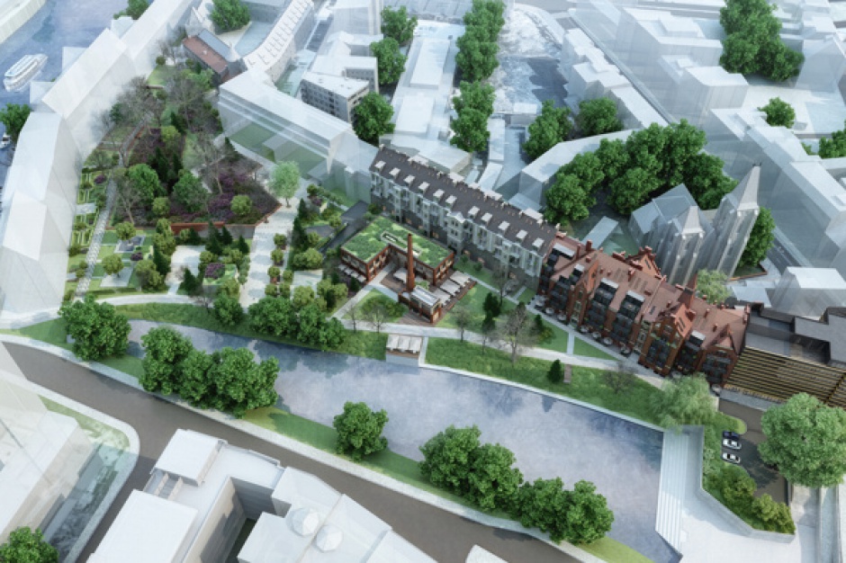 Wizualizacja projektu Bulwar Staromiejski Zabytkowy kompleks biurowy powstaje we Wrocławiu