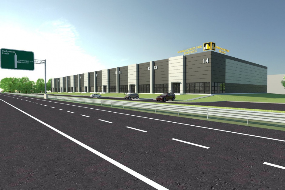 WLP Bydgoszcz, wizualizacja Waimea Logistic Park urośnie w Bydgoszczy
