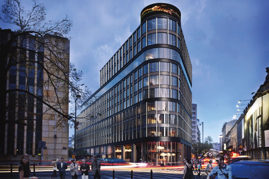 wizualizacja biurowca Astoria Premium Offices, źródło: Strabag Real Estate Popularna sieć kawiarni w Astoria Premium Offices