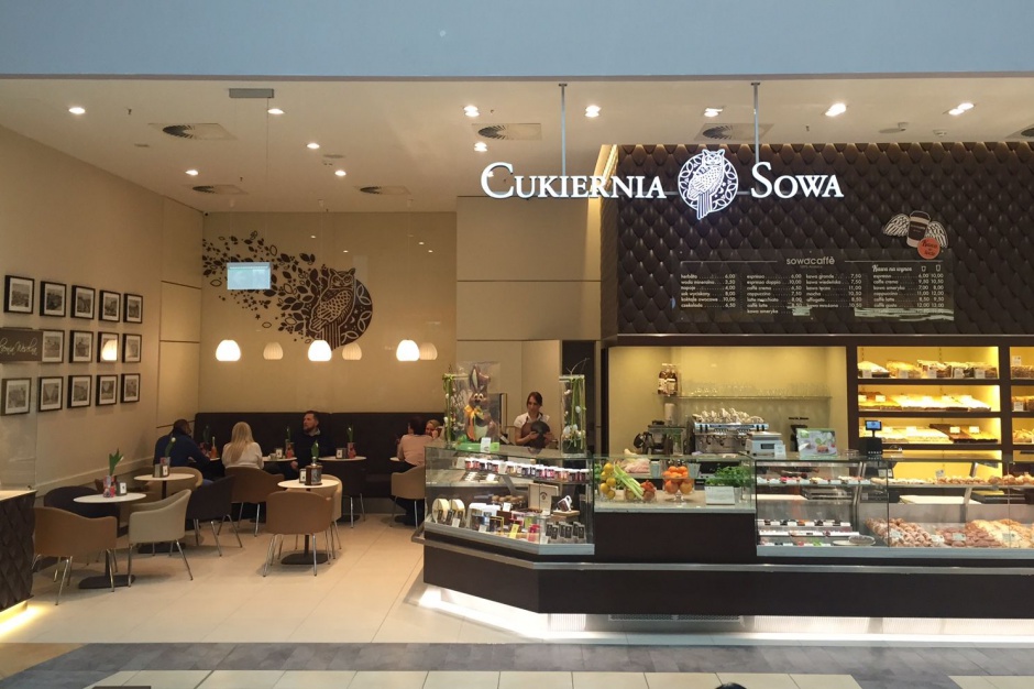 Cukiernia Sowa Polska cukiernia w sąsiedztwie światowych marek