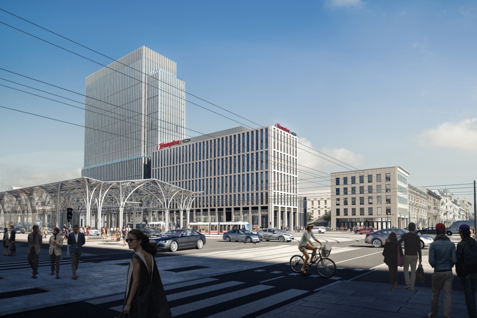 Piotrkowska 155 Erbud chce więcej za budowę Piotrkowskiej 155