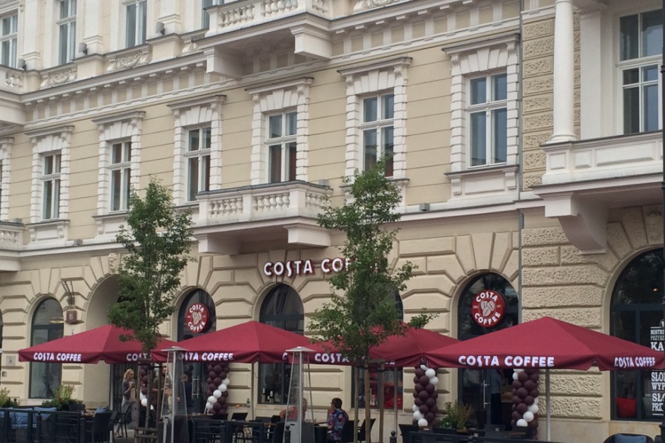 Costa Coffee na Placu Trzech Krzyży Costa Coffee wraca do prestiżowej lokalizacji