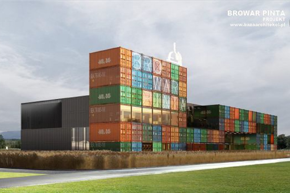 Projekt nowego browaru Pinty od Baza Architekci (mat.pras.) Piwo w nowym browarze. Pinta szykuje nietypową inwestycję