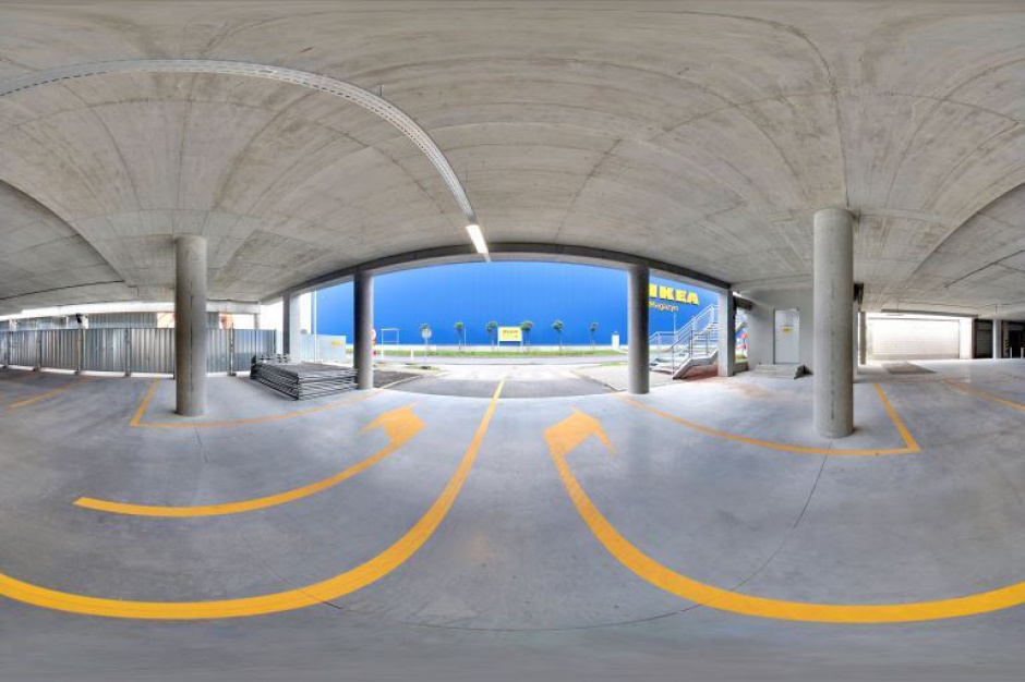 parking, fot. IKEA Katowice IKEA Katowice dostępna wirtualnie