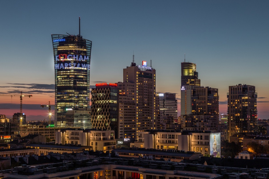 fot. Ghelamco Marriott, Q22, Warsaw Spire, Cosmopolitan i inne wieżowce do zdobycia