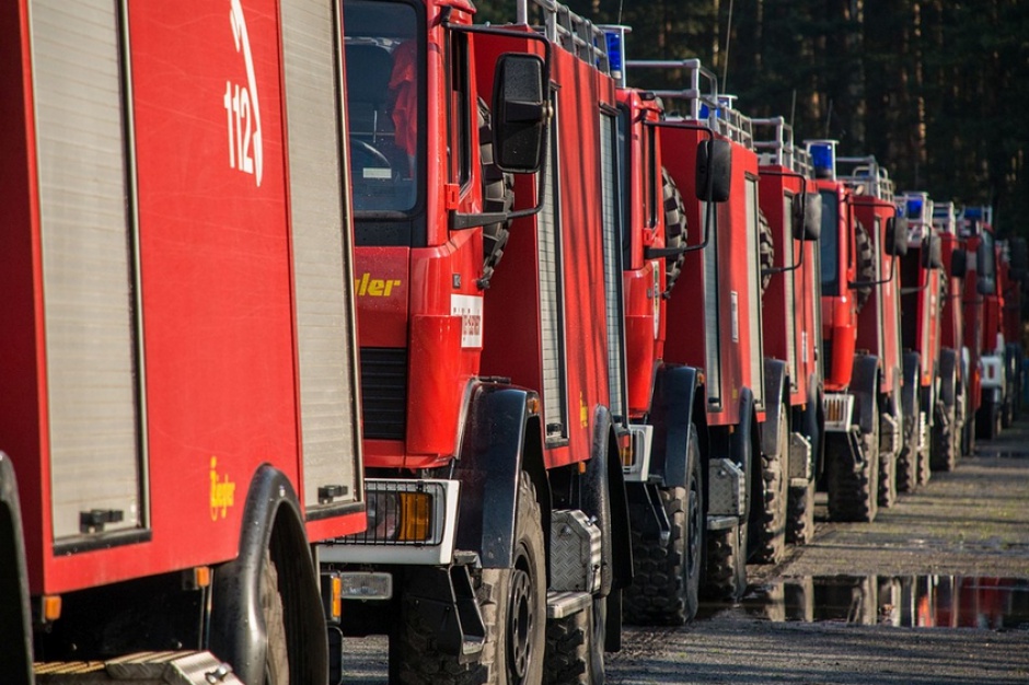 Na miejscu pracowało 10 zastępów straży. fot. Pixabay