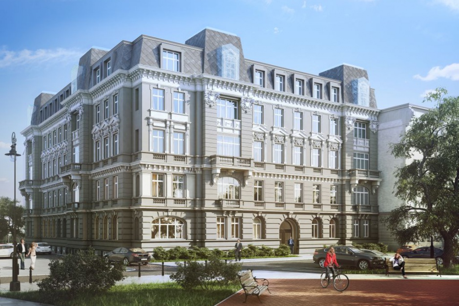 Smolna 40, wizualizacja Regus znów wynajmuje w Warszawie. Wybrał presiżowy adres w centrum