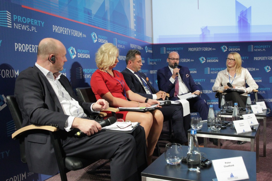 Sesja "Rynek biurowy w Warszawie", Property Forum 2016 Alternatywa dla Londynu po Brexicie? Frankfurt, Dublin, Paryż i Warszawa