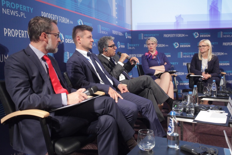 Paneliści sesji "Centra handlowe w Warszawie", fot. PTWP