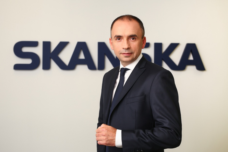 Piotr Janiszewski, dotychczasowy prezes spółki Skanska Polska Zmiany na szczytach Skanska