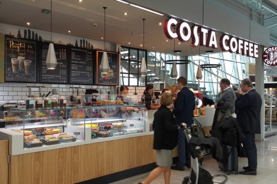 Costa Coffee na lotnisku Chopina (mat.pras.) Costa szturmuje lotniska. Ma też projekt specjalny