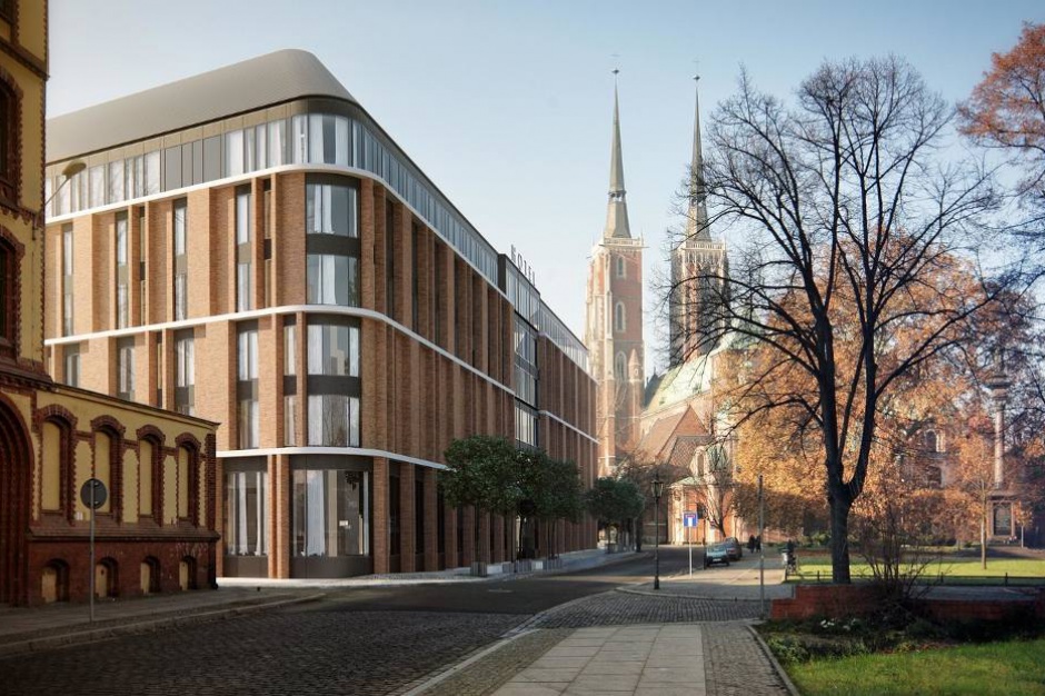 fot. mat. inwestora Powstanie luksusowy hotel obok katedry we Wrocławiu