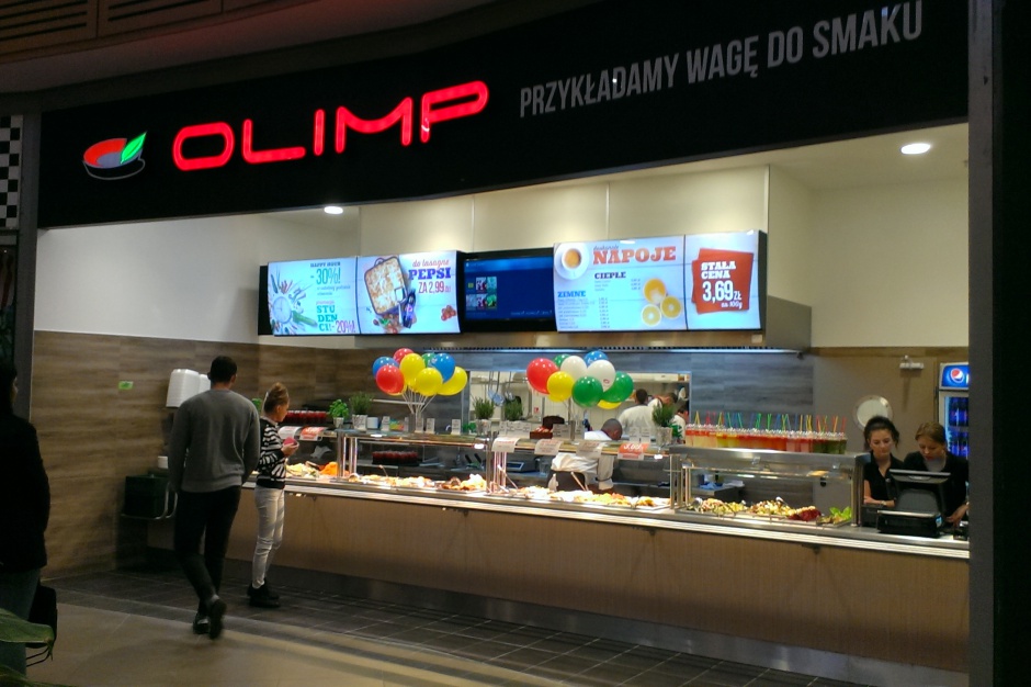 Restauracja Olimp Olimpijska ekspansja w biurowcach