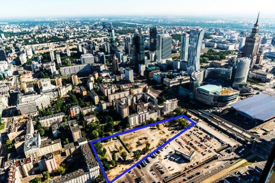 W tym miejscu powstanie nowa inwestycja słowackiego dewelopera, fot. facebook HBReavisPL Jest zgoda na budowę wieżowca giganta w Warszawie. Z iglicą osiągnie 310 metrów