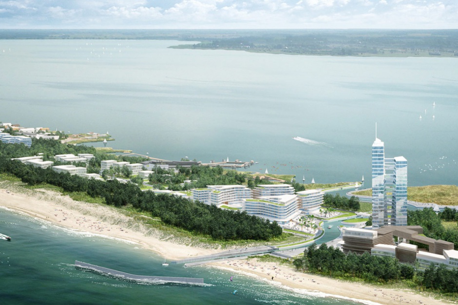 Tak ma wyglądać Dune City (mat.pras.) Dune City wciąż tylko w planach. Jaki będzie finał inwestycji za miliard euro?