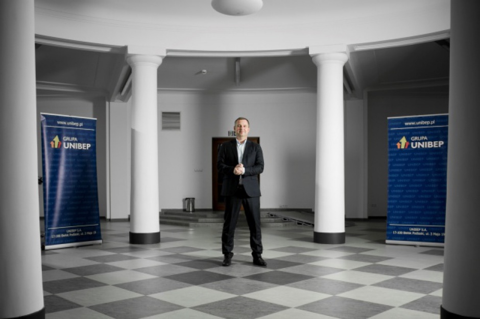 Leszek Marek Gołąbiecki, prezes Unibepu, fot. PTWP Unibep z rekordowym portfelem zleceń - także na nieruchomości komercyjne