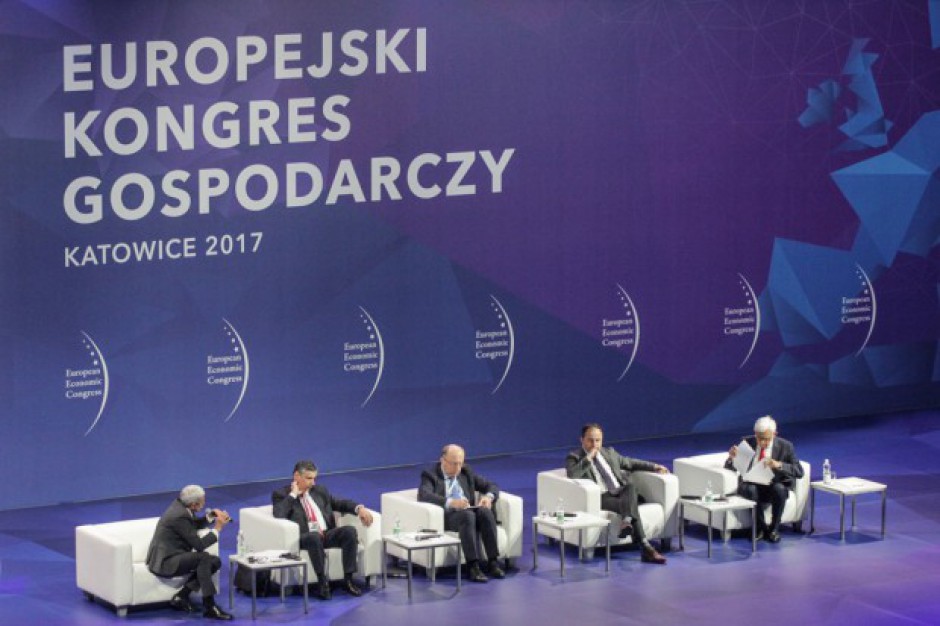 Debata "Inna Europa w innym świecie", która rozpoczęła EEC 2017. Fot. PTWP Gospodarcze serce Europy bije w Katowicach