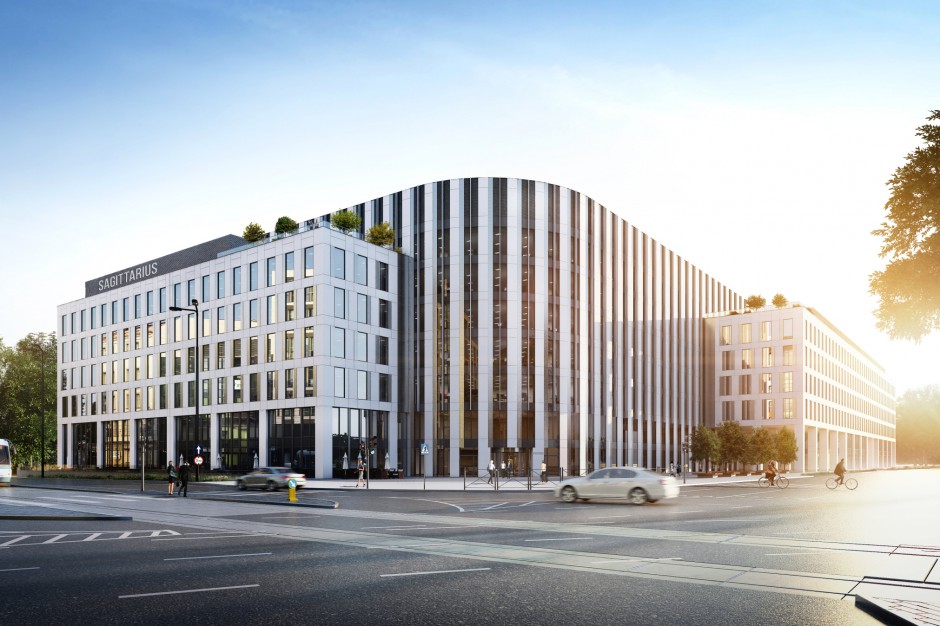 Sagittarius Business House we Wrocławiu Echo sprzedaje biurowiec, którego budowa jeszcze trwa