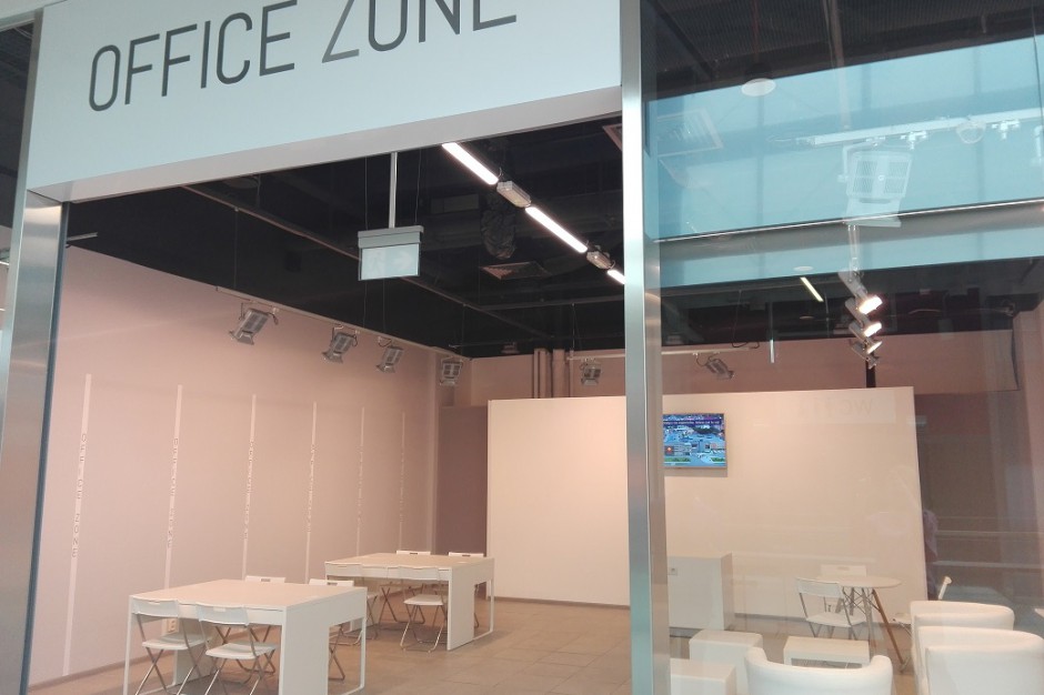 Biznesowa strefa w galerii