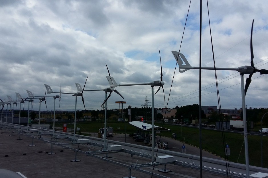 turbiny wiatrowe, Zgorzelec Carrefour testuje nowatorską technologię