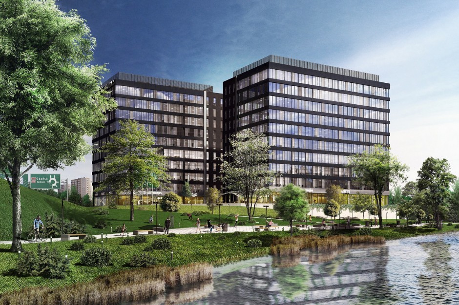 Arkada Business Park, mat. prasowe Arkada Business Park już z wiechą