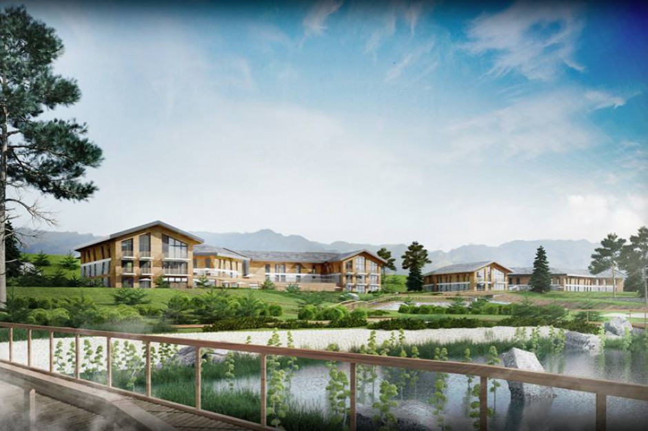 Lake Hill Resort & Spa, wizualizacja inwestycji firmy Europlan Europlan buduje condohotel w sercu Karkonoszy