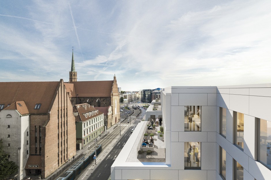 Fot. materiały prasowe Nowy Targ - biurowiec Skanska w całej okazałości