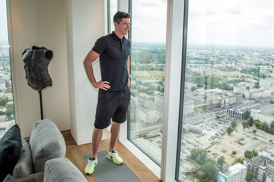 Robert Lewandowski, apartament w Złotej 44 Złoty adres dla Roberta Lewandowskiego