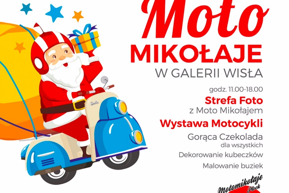 mat.pras. Motomikołaje w Galerii Wisła